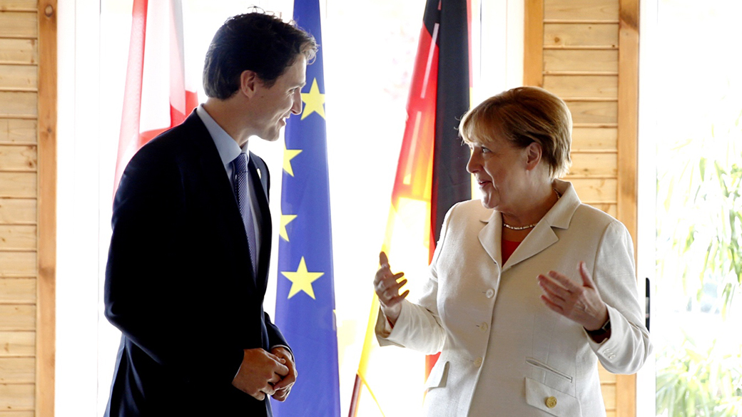Prime Minister Justin Trudeau meets with Chancellor Angela Merkel of Germany