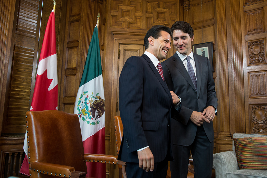 Prime Minister Justin Trudeau And President Enrique Pe A Nieto Speak