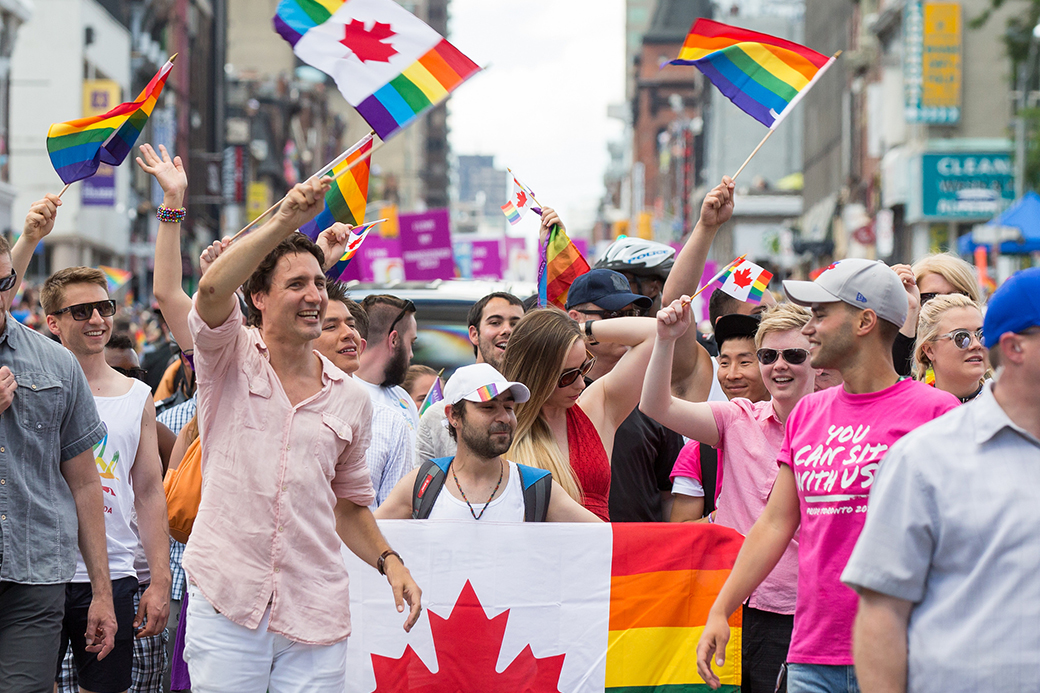 Prime Minister Justin Trudeau Participates In The Toronto Pride Parade