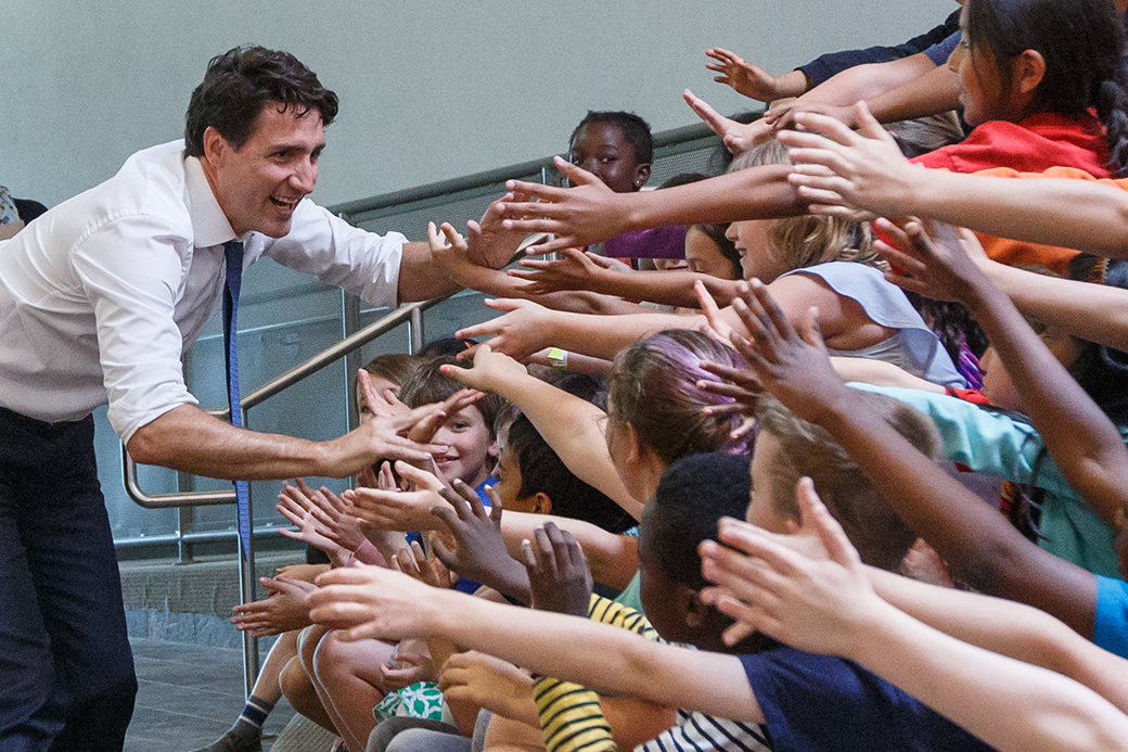 Prime Minister Justin Trudeau Speaks With Students At Berrigan ...