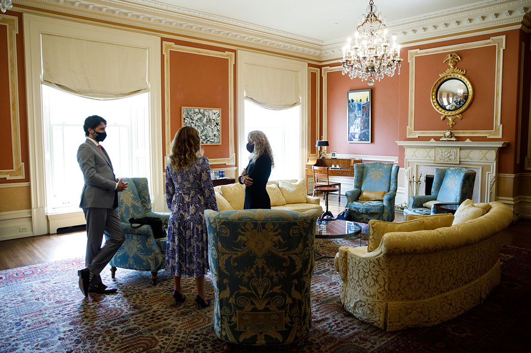 Prime Minister Trudeau Attends A Swearing-in Ceremony At Rideau Hall