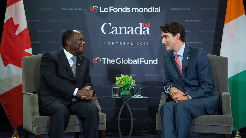 Prime Minister Justin Trudeau meets with the President of Côte d’Ivoire, Alassane Ouattara
