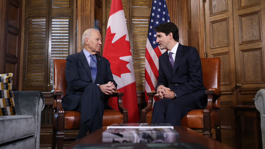 Prime Minister Justin Trudeau meets with Joe Biden, Vice President of the United States of America