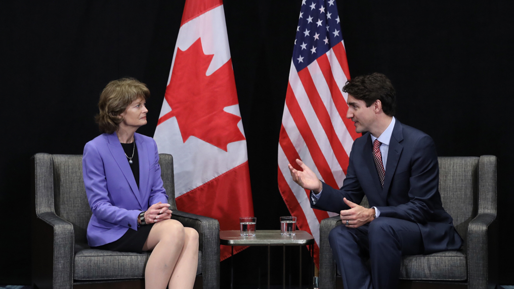 Prime Minister Justin Trudeau meets with Senator Lisa Murkowski