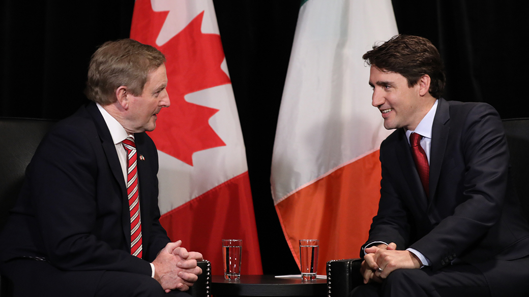 Prime Minister Justin Trudeau meets with Irish Taoiseach (Prime Minister) Enda Kenny