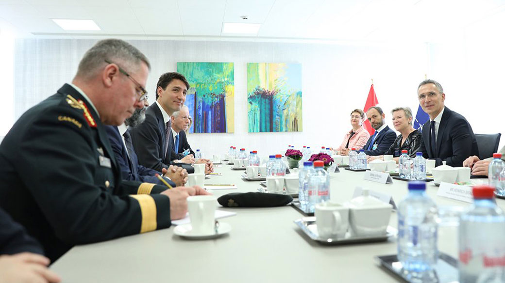 Le premier ministre Justin Trudeau rencontre le secrétaire général de l’OTAN, Jens Stoltenberg