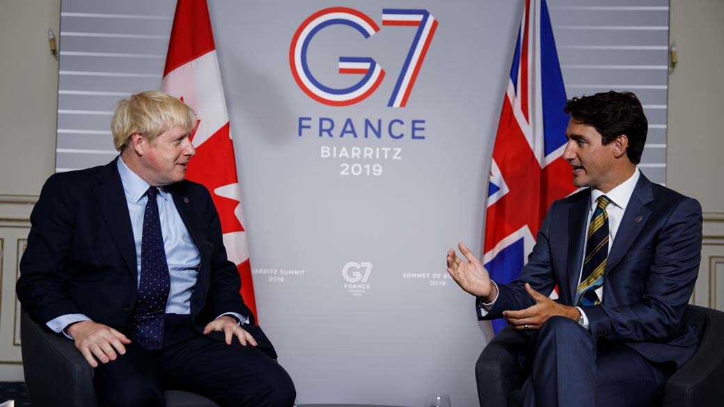 Prime Minister Justin Trudeau met with Boris Johnson, Prime Minister of the United Kingdom