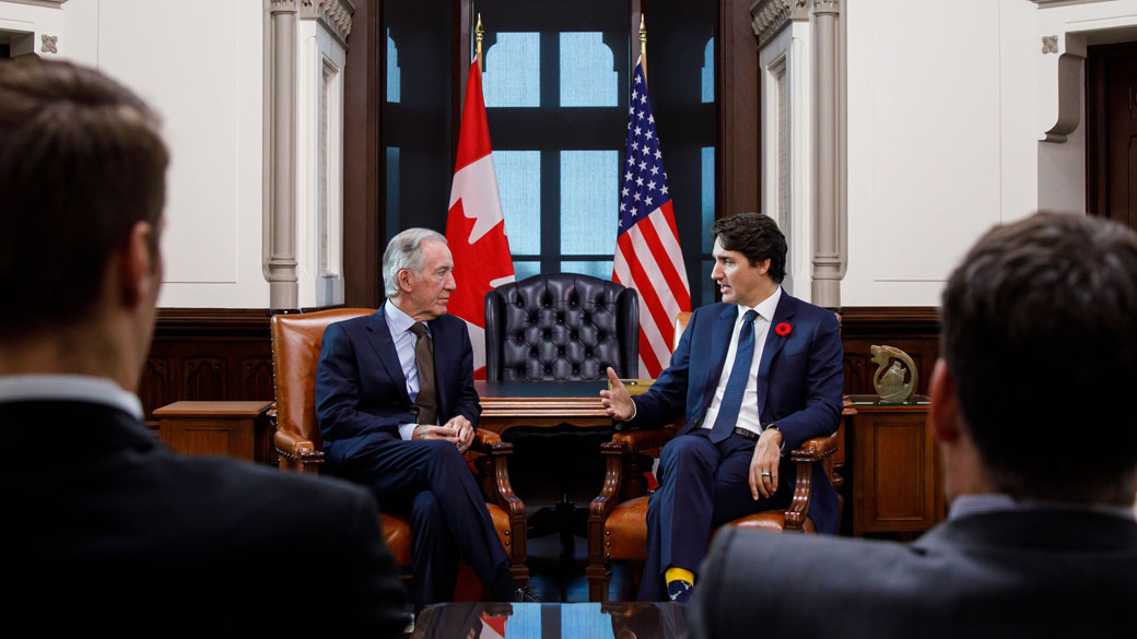 Le premier ministre Justin Trudeau a rencontré aujourd'hui Richard Neal, président du Comité des voies et moyens de la Chambre des représentants des États-Unis