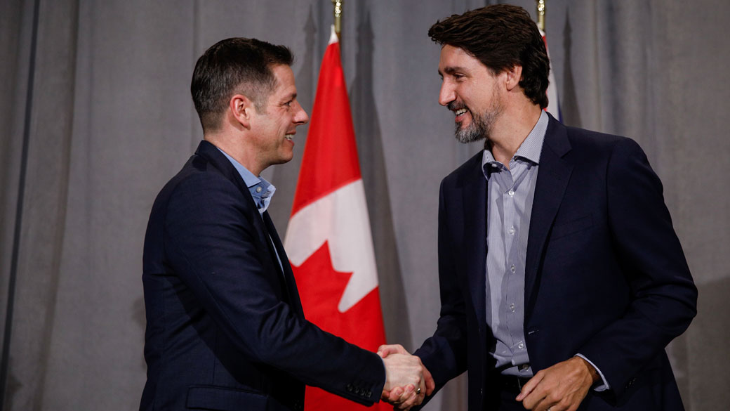 Le PM Justin Trudeau rencontre le maire de Winnipeg, Brian Bowman