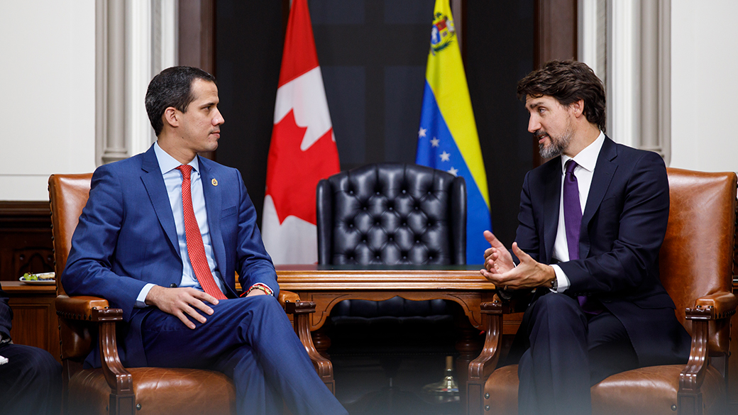 Le PM Trudeau rencontre Juan Guaidó