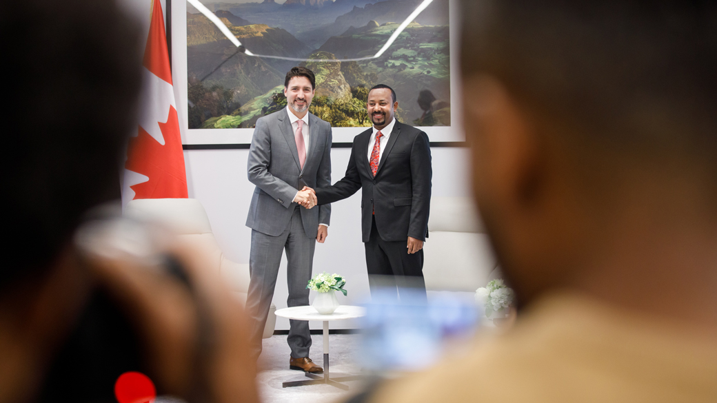 Prime Minister Justin Trudeau meets with Prime Minister of Ethiopia Abiy Ahmed