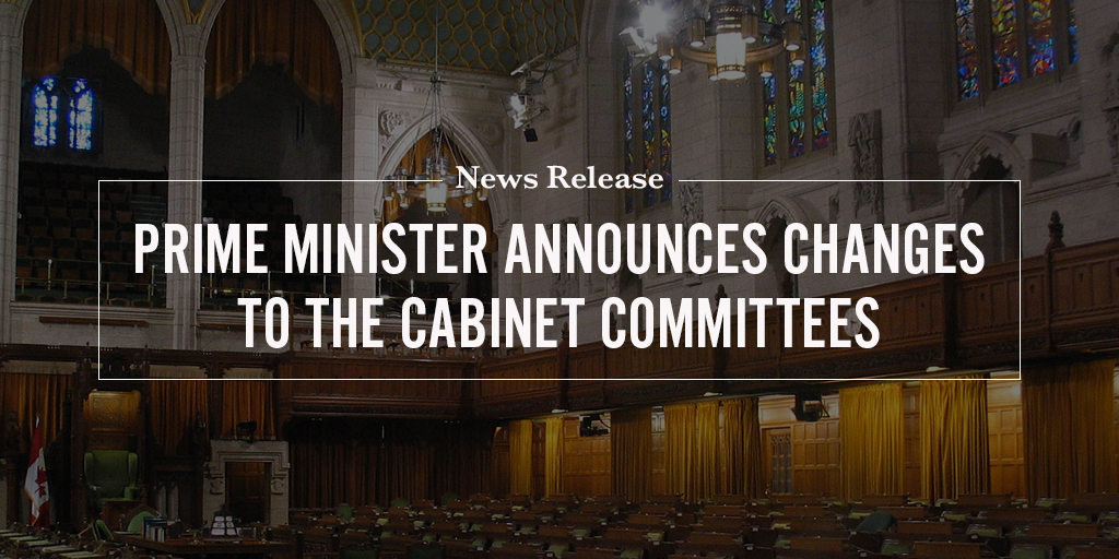 prime minister announces changes to the cabinet committees | prime