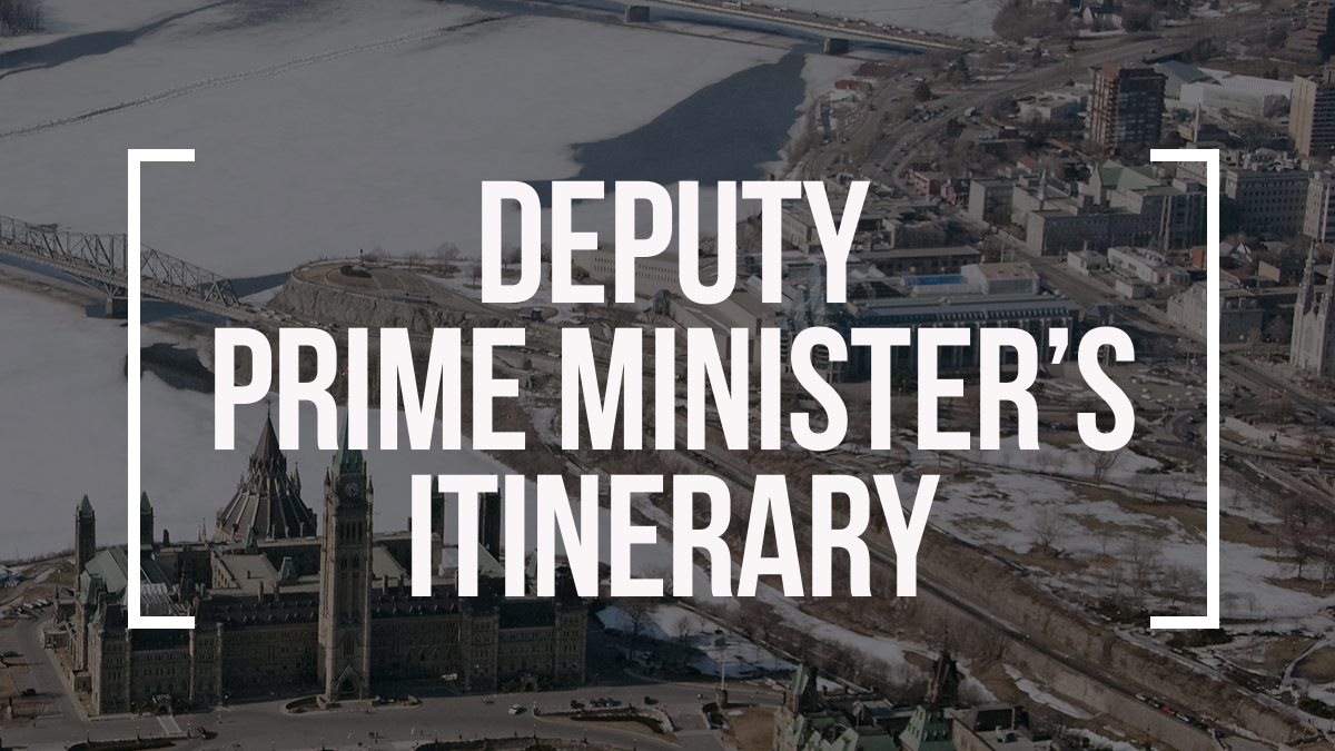 Deputy Prime Minister’s Itinerary For Friday, April 3, 2020 | Prime ...