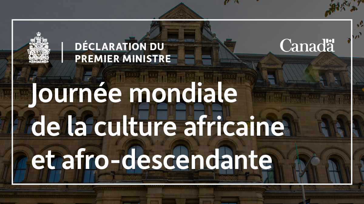 Statement by the Prime Minister on the occasion of the World Day of African and Afro-Descent Culture