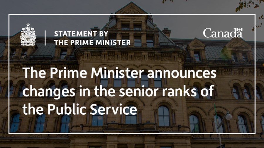 The Prime Minister announces a change in the senior ranks of the Public ...