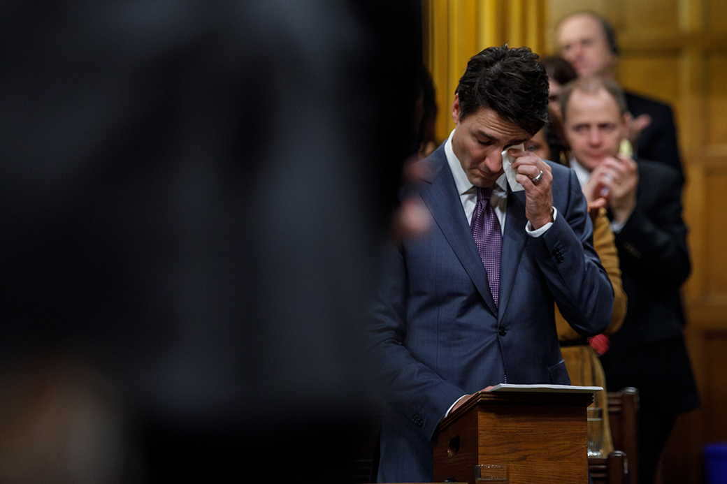 Prime Minister Justin Trudeau Delivers An Apology On Behalf Of The ...