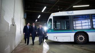 Photo number 1 from the photo gallery Prime Minister Justin Trudeau announces investments in transit in Sault Ste. Marie