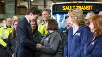 Photo number 3 from the photo gallery Prime Minister Justin Trudeau announces investments in transit in Sault Ste. Marie