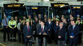 Photo numéro 5 de la galerie de photos Le premier ministre Justin Trudeau annonce des investissements dans le transport public à Sault Ste. Marie