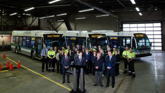 Photo number 6 from the photo gallery Prime Minister Justin Trudeau announces investments in transit in Sault Ste. Marie