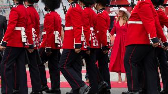 Photo number 3 from the photo gallery Prime Minister Justin Trudeau and Mrs. Grégoire Trudeau attend the Canada Day Noon Show on Parliament Hill