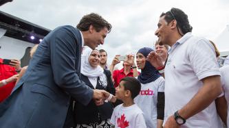 Photo number 17 from the photo gallery Prime Minister Justin Trudeau and Mrs. Grégoire Trudeau attend the Canada Day Noon Show on Parliament Hill