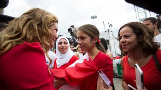 Photo number 18 from the photo gallery Prime Minister Justin Trudeau and Mrs. Grégoire Trudeau attend the Canada Day Noon Show on Parliament Hill