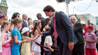 Photo number 22 from the photo gallery Prime Minister Justin Trudeau and Mrs. Grégoire Trudeau attend the Canada Day Noon Show on Parliament Hill