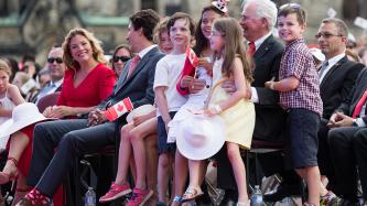 Photo number 27 from the photo gallery Prime Minister Justin Trudeau and Mrs. Grégoire Trudeau attend the Canada Day Noon Show on Parliament Hill