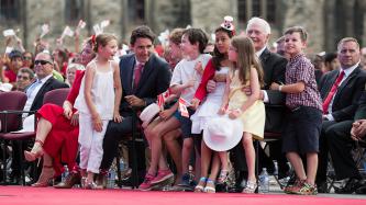 Photo number 28 from the photo gallery Prime Minister Justin Trudeau and Mrs. Grégoire Trudeau attend the Canada Day Noon Show on Parliament Hill