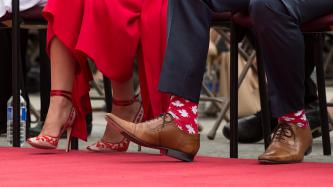 Photo numéro 29 de la galerie de photos Le premier ministre Justin Trudeau et madame Grégoire Trudeau assistent au spectacle de midi de la fête du Canada sur la Colline du Parlement