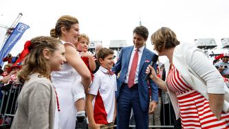 Photo number 15 from the photo gallery Prime Minister Justin Trudeau, Sophie Grégoire Trudeau, and their children take part in Canada Day celebrations on Parliament Hill