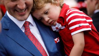 Photo number 17 from the photo gallery Prime Minister Justin Trudeau, Sophie Grégoire Trudeau, and their children take part in Canada Day celebrations on Parliament Hill