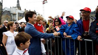 Photo number 18 from the photo gallery Prime Minister Justin Trudeau, Sophie Grégoire Trudeau, and their children take part in Canada Day celebrations on Parliament Hill