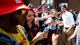 Photo number 1 from the photo gallery Prime Minister Justin Trudeau visits McMaster University in Hamilton, Ontario