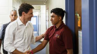 Photo number 4 from the photo gallery Prime Minister Justin Trudeau visits McMaster University in Hamilton, Ontario