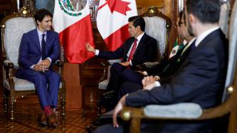 Photo number 2 from the photo gallery Prime Minister Justin Trudeau meets with the President of Mexico, Enrique Peña Nieto, at the National Palace in Mexico City