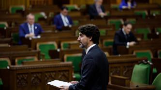 PM Trudeau speaks in the House of Commons