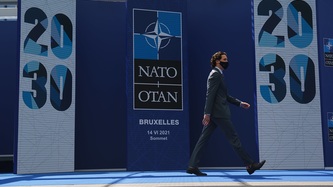 PM Trudeau arrives at the NATO Summit
